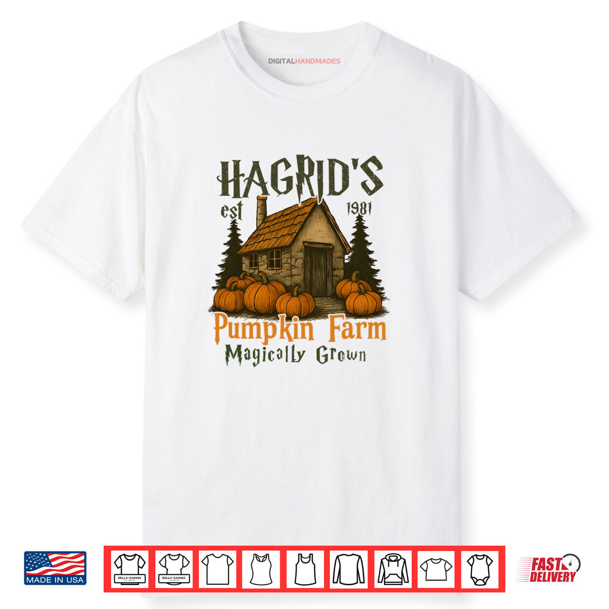 Hagrids Pumpkins Farm Grown Halloween Witch Spooky Season Shirt Hagrids Pumpkins Farm Grown Halloween Witch Spooky Season Shirt
