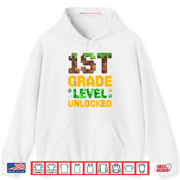 Hoodie 1st Grade Boys Gamer First Day of First Grade Shirt digitalhandmades
