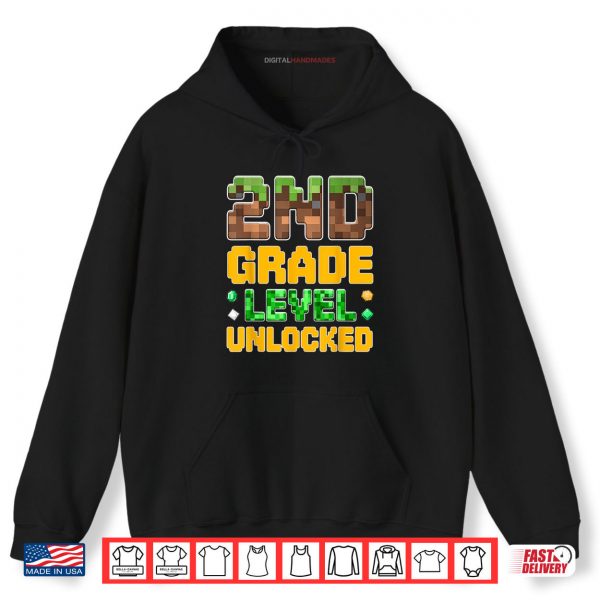Hoodie Back to School 2nd Grade Boys Gamer First Day Second Grade Shirt digitalhandmades.com