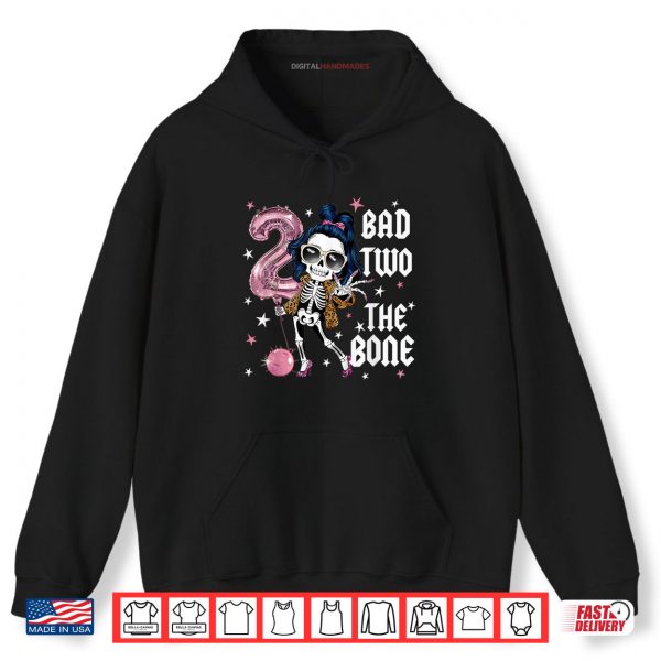 Hoodie Bad Two The Bone Party Decorations 2nd Birthday Shirt