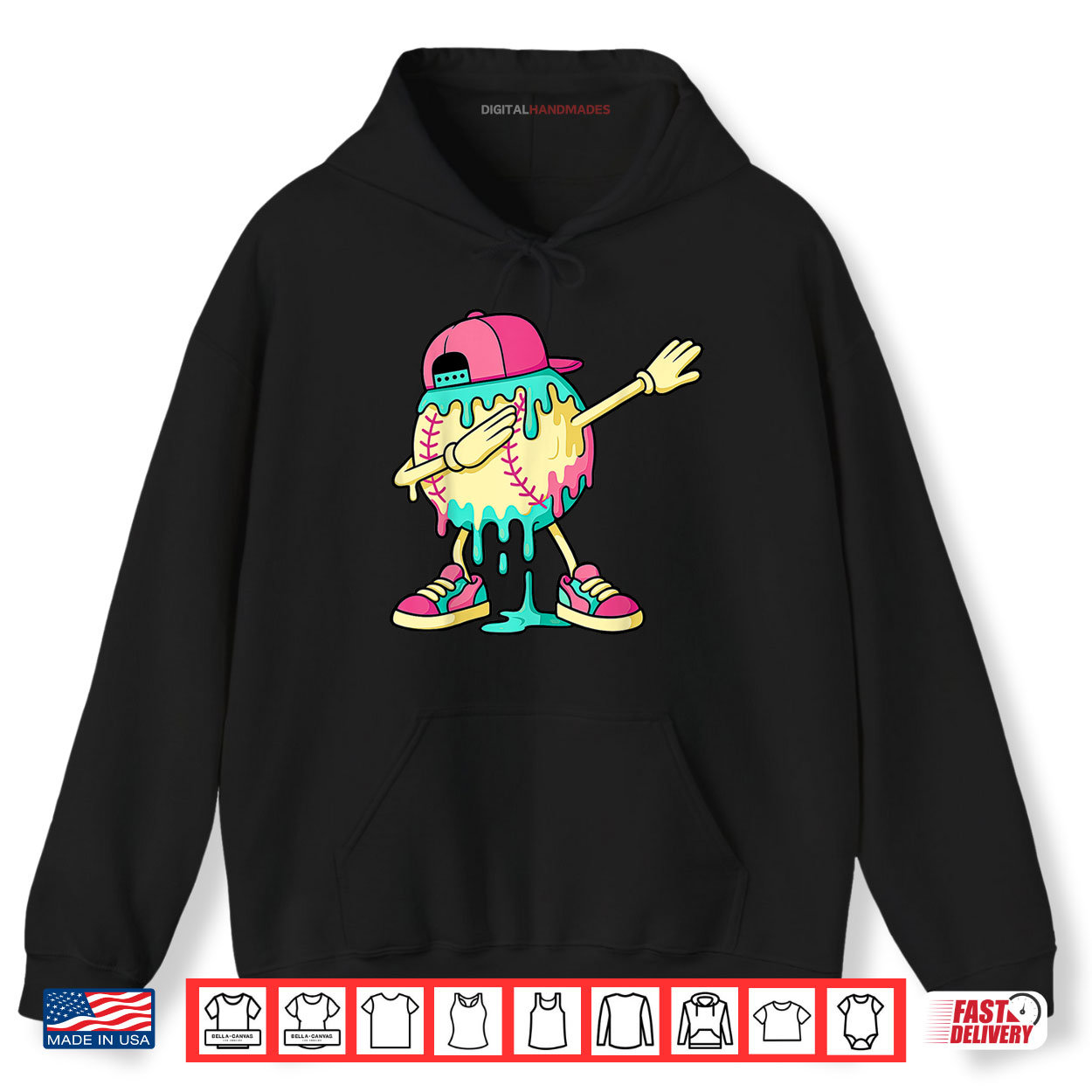 Baseball Shirts For Boys Dabbing Baseball Drip Ice Cream Shirt Baseball Shirts For Boys Dabbing Baseball Drip Ice Cream Shirt