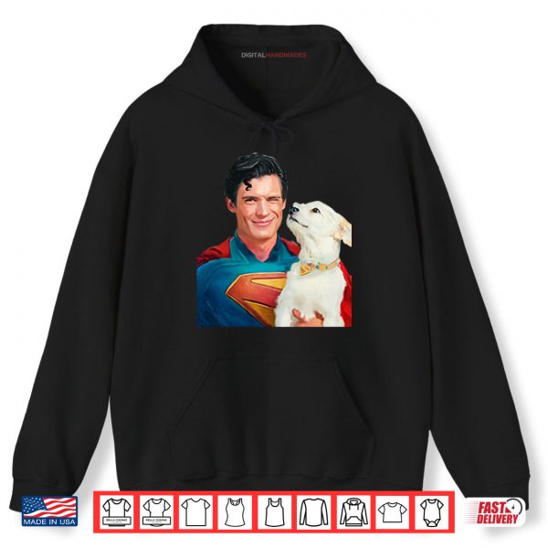 Hoodie Clark Kent And Krypto The Superdog Shirt digitalhandmades.com