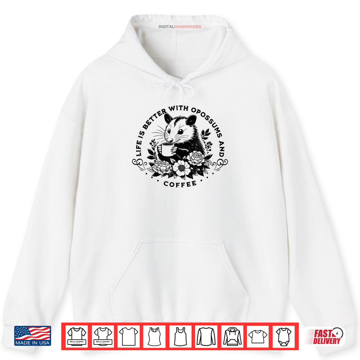 Cute Possum Coffee Lover Shirt Cute Possum Coffee Lover Shirt