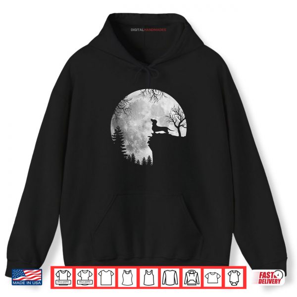Dachshund And Moon Halloween Dog Lover Costume Shirt