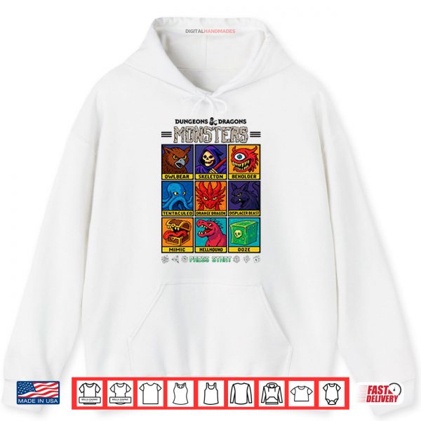Hoodie Dungeons Dragons Wizards Of The Coast Monster Select Menu Shirt digitalhandmades