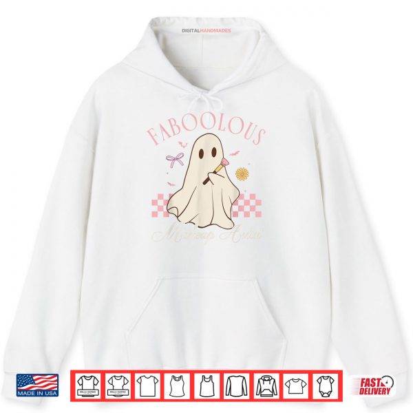 Hoodie Faboolous Makeup Artist Cosmetologist Cute Ghost Halloween Shirt digitalhandmades
