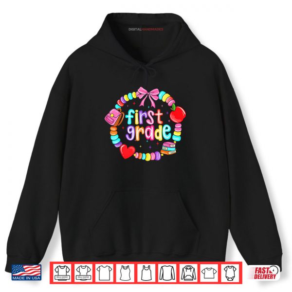 Hoodie First Day Of 1st Grade Friendship Bracelet Back To School Shirt digitalhandmades