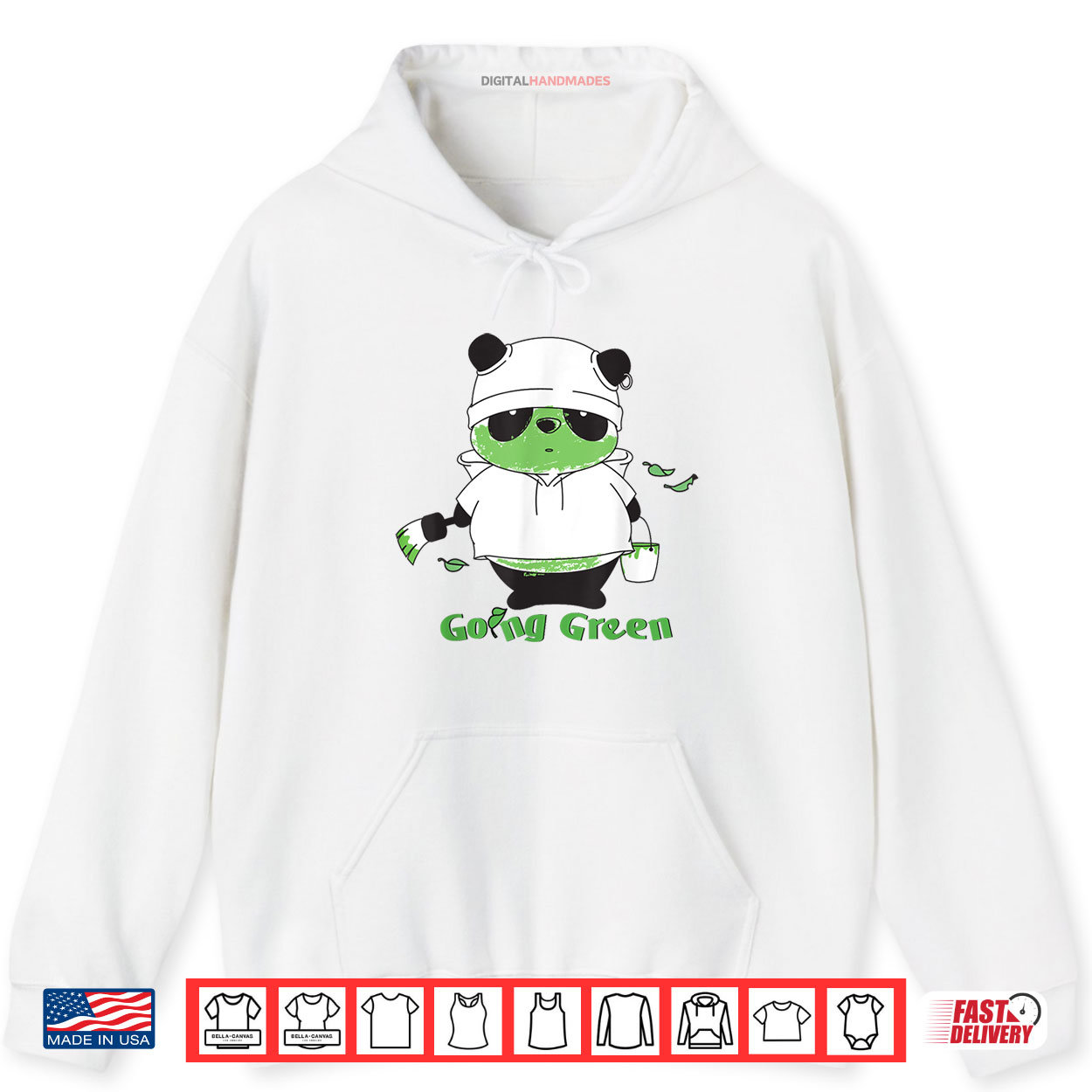 Going Green Panda Shirt Going Green Panda Shirt