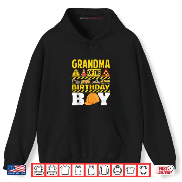 Grandma Of The Birthday Boy Construction Worker Birthday Shirt 2 Hoodie Grandma Of The Birthday Boy Construction Worker Birthday Shirt digitalhandmades.com