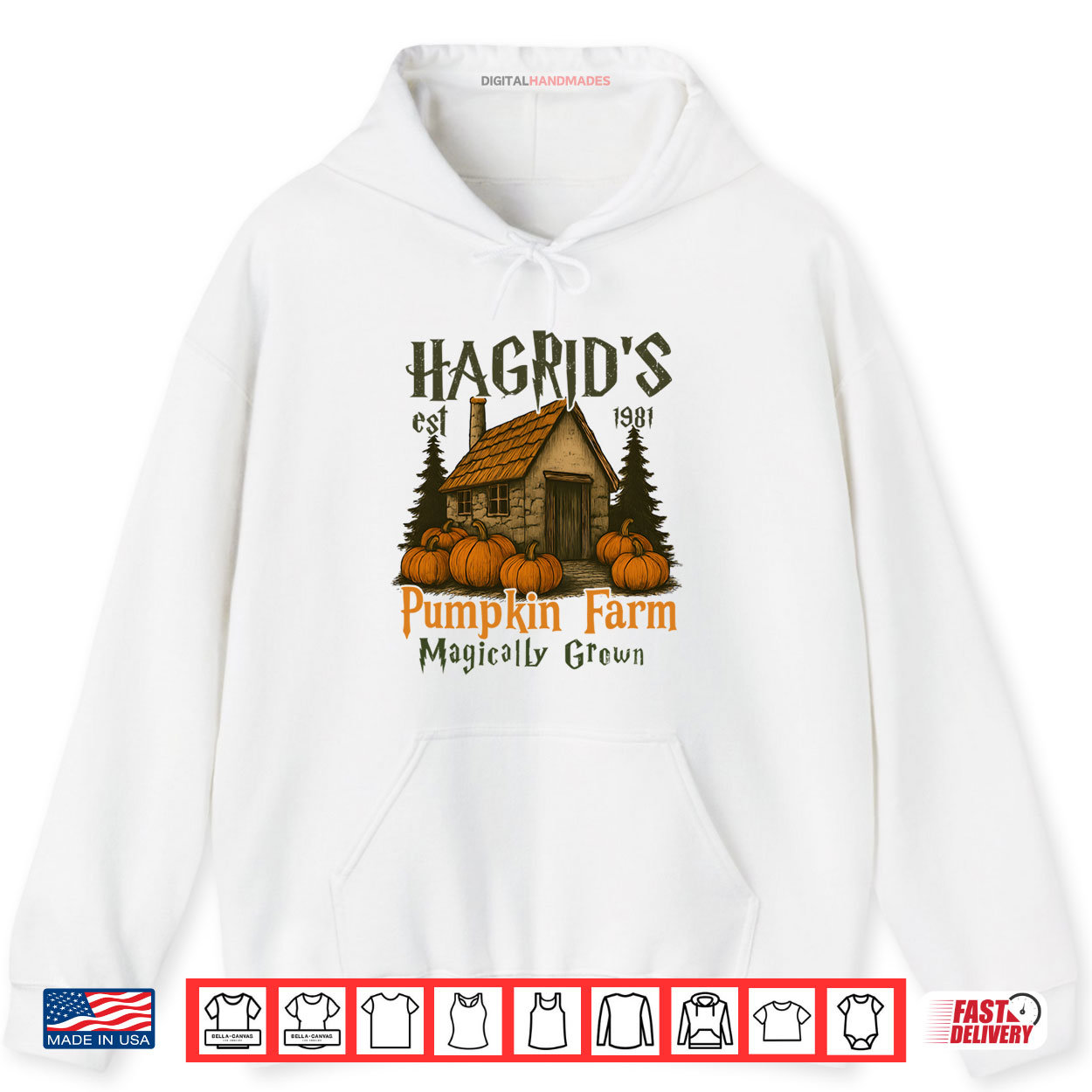 Hagrids Pumpkins Farm Grown Halloween Witch Spooky Season Shirt Hagrids Pumpkins Farm Grown Halloween Witch Spooky Season Shirt