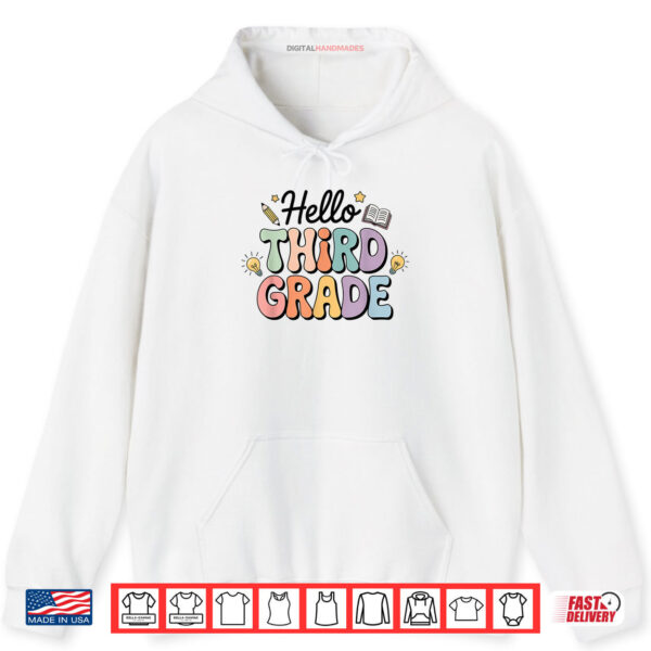 Hello 3rd Third Grade Back To School Leopard Shirt 2 Hoodie Hello 3rd Third Grade Back To School Leopard Shirt digitalhandmades.com