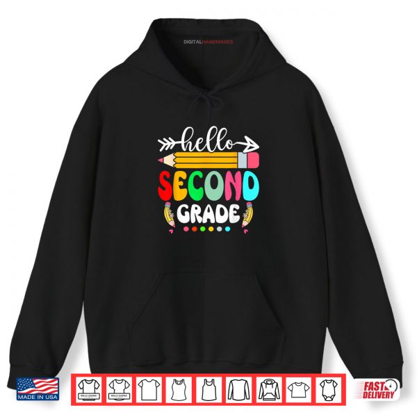 Hello Second Grade 2nd Grade Back To School Teacher Student Shirt 2 Hoodie Hello Second Grade 2nd Grade Back To School Teacher Student Shirt digitalhandmades