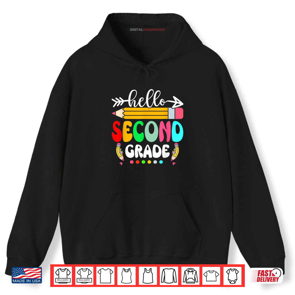 Hello Second Grade 2nd Grade Back To School Teacher Student Shirt Hello Second Grade 2nd Grade Back To School Teacher Student Shirt