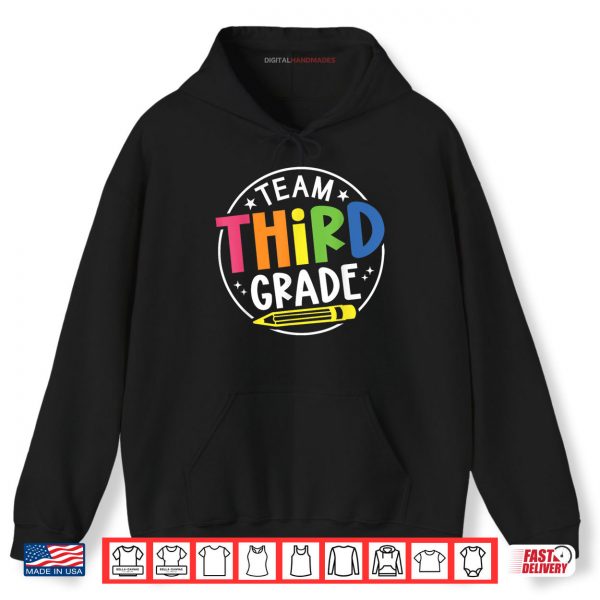 Hoodie Hello Third Grade Team 3rd Grade Back to School Teacher Kids Shirt digitalhandmades