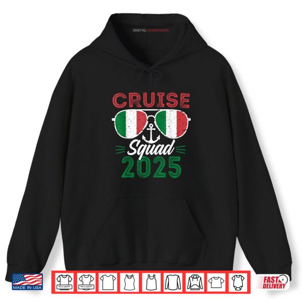 Hoodie Italian Cruise Squad 2025 Family Group Summer Vacation Shirt digitalhandmades.com