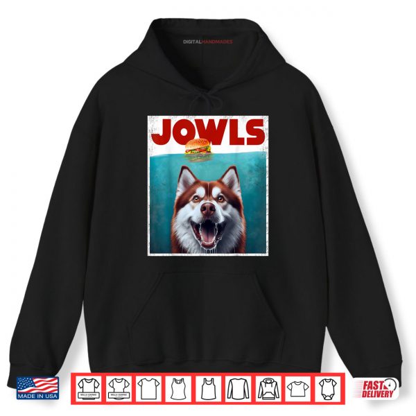 Hoodie JOWWLS Red Husky Jowls Burger Shirt digitalhandmades