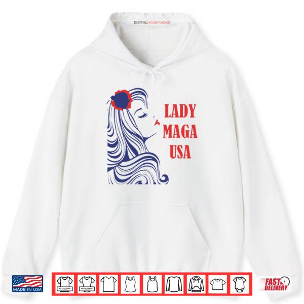 Hoodie Lady MAGA USA Shirt digitalhandmades