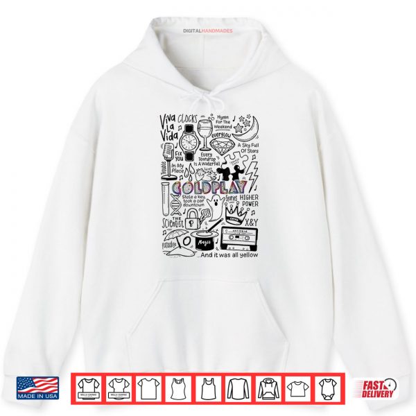 Hoodie Music Tour Aesthetic Band 2025 Cold Play Music Art Lovers Shirt digitalhandmades