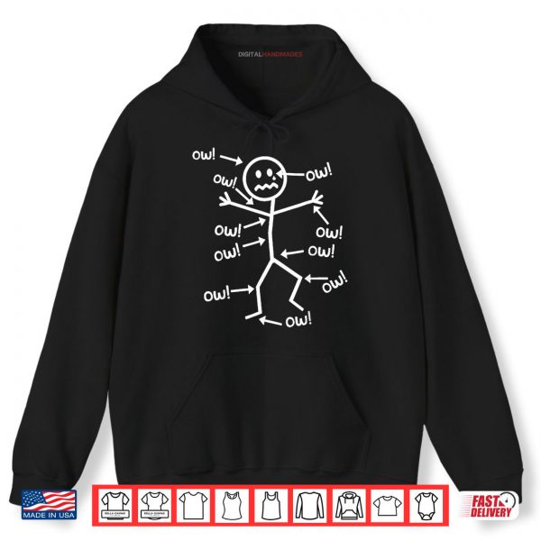 Hoodie Ow Ow Ow Ow Ow Ow Ow Character Shirt digitalhandmades