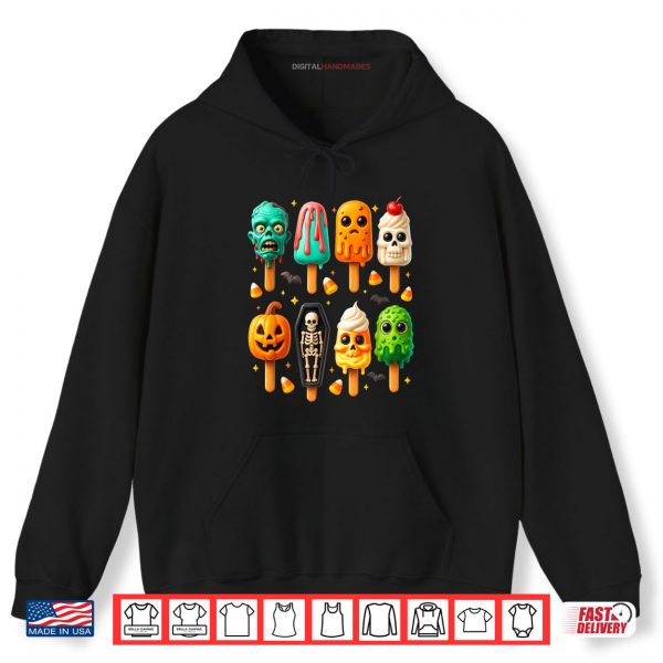 Hoodie Popsicle Summer Spooky Halloween Ice Cream Shirt digitalhandmades