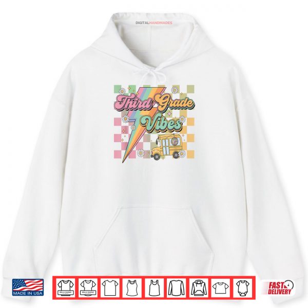 Hoodie Retro Third Grade Vibes Back To School Shirt digitalhandmades