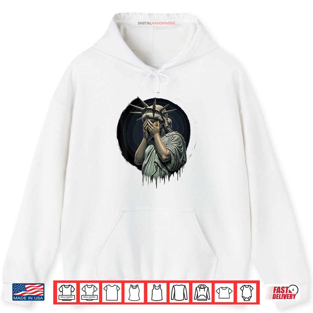 Statue Of Liberty Covering Her Face In Shame Political Chaos Shirt Statue Of Liberty Covering Her Face In Shame Political Chaos Shirt
