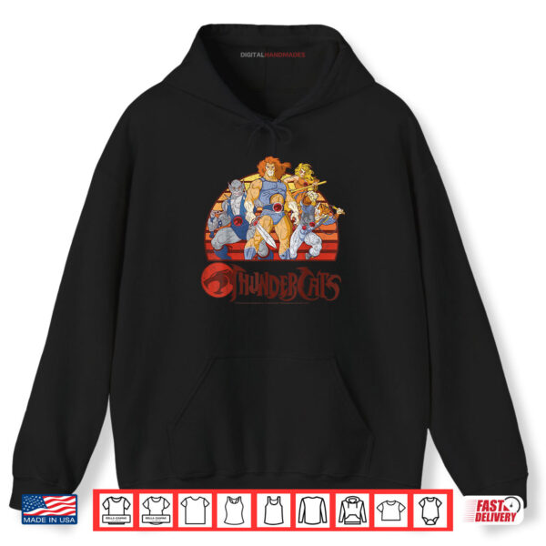 Hoodie ThunderCats Group Retro Sunset Shirt digitalhandmades.com