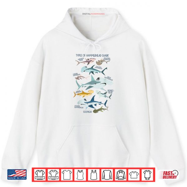 Hoodie Types Of Hammerhead Shark Guide Shirt