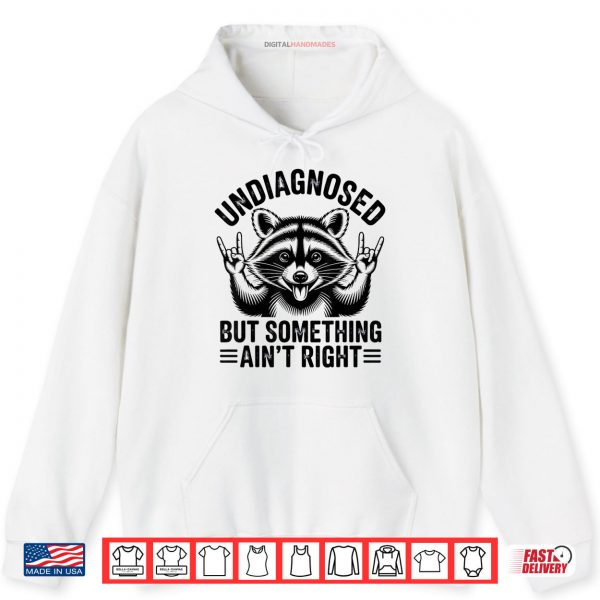 Hoodie Undiagnosed But Something Aint Right Funny Raccoon Meme Shirt digitalhandmades