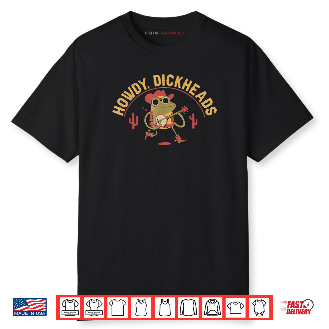 Howdy Dickheads Funny Cowboy Frog Meme Shirt Howdy Dickheads Funny Cowboy Frog Meme Shirt