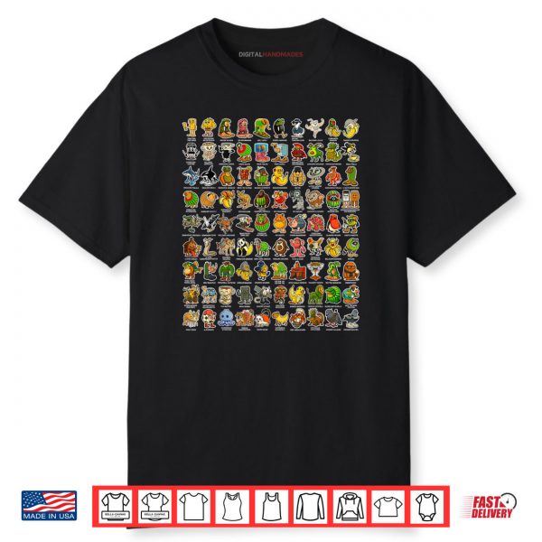 Italian Brainrot Gen Z Funny Meme 90 Brainrot Characters Shirt 1