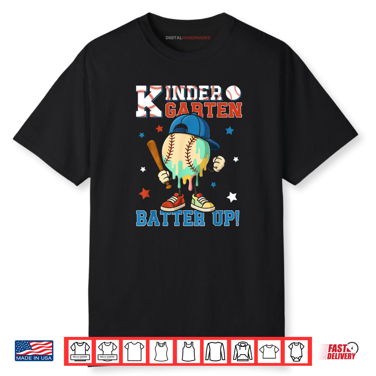 Kindergarten Batter Up Back To School Baseball Player Boys Shirt Kindergarten Batter Up Back To School Baseball Player Boys Shirt