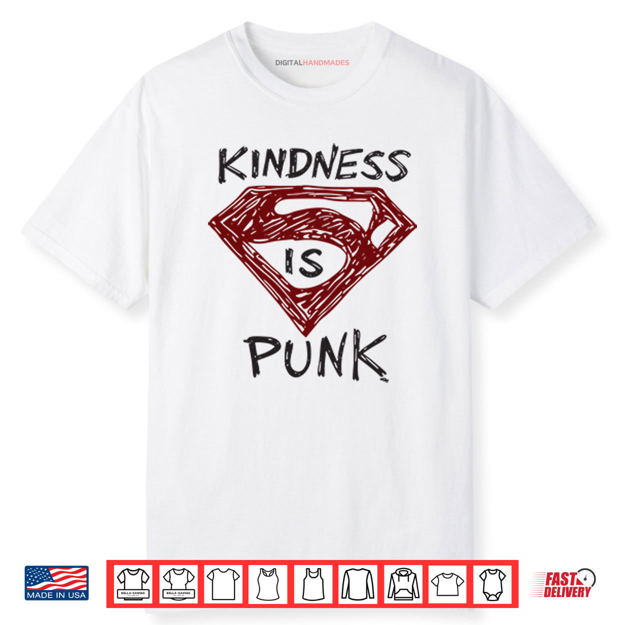 Kindness Is Punk Superman Shirt Kindness Is Punk Superman Shirt