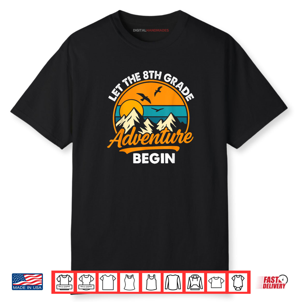 Let the 8th Grade Adventure Begin Funny Back to School Shirt Let the 8th Grade Adventure Begin Funny Back to School Shirt