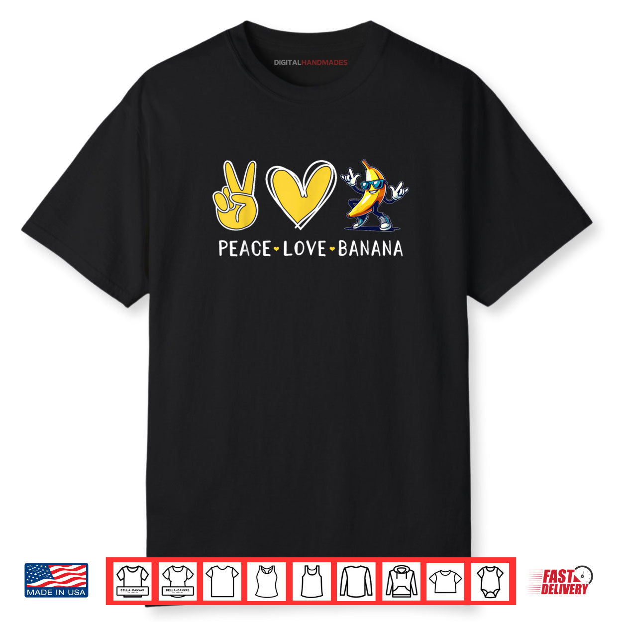 Love Banana Cute Banana Peace Love Banana Shirt Love Banana Cute Banana Peace Love Banana Shirt