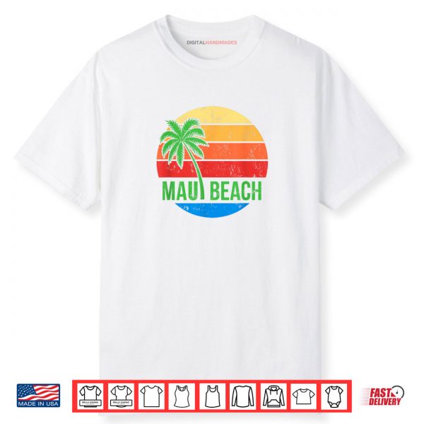 Maui Beach Palm Sunrise Shirt