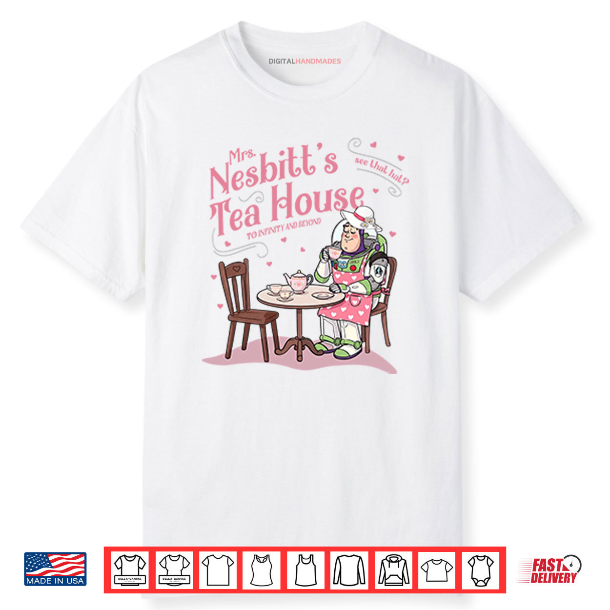 Mrs Nesbitt’s Tea House See That Hat To Infinity And Beyond Shirt
