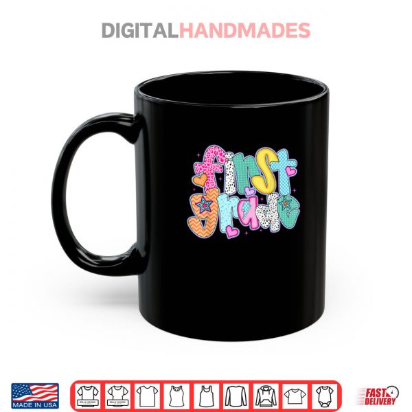 Mug 1st Grade Shirt Girl Back To School First Day of First Grade Shirt digitalhandmades