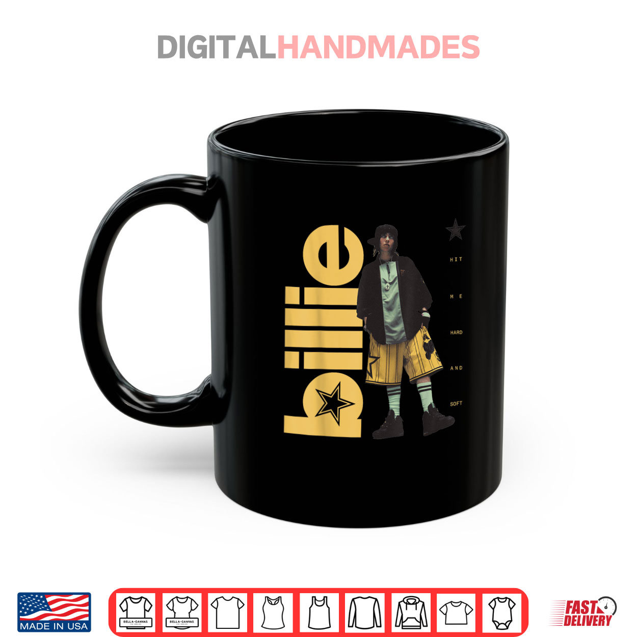 Billie Eilish HIT ME HARD AND SOFT Standing Photo Shirt Billie Eilish HIT ME HARD AND SOFT Standing Photo Shirt