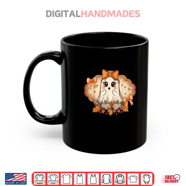 Mug Boo Ghost Halloween Coquette Bow Spooky Season Shirt digitalhandmades