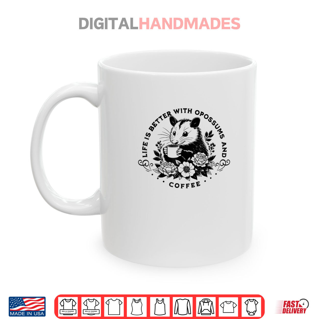 Cute Possum Coffee Lover Shirt Cute Possum Coffee Lover Shirt