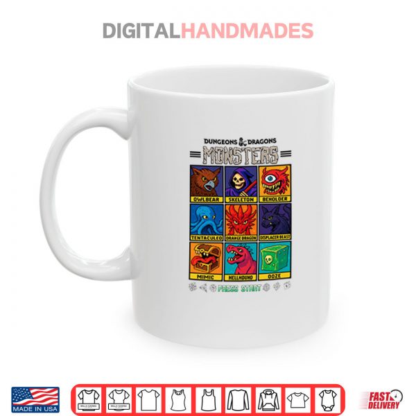 Mug Dungeons Dragons Wizards Of The Coast Monster Select Menu Shirt digitalhandmades