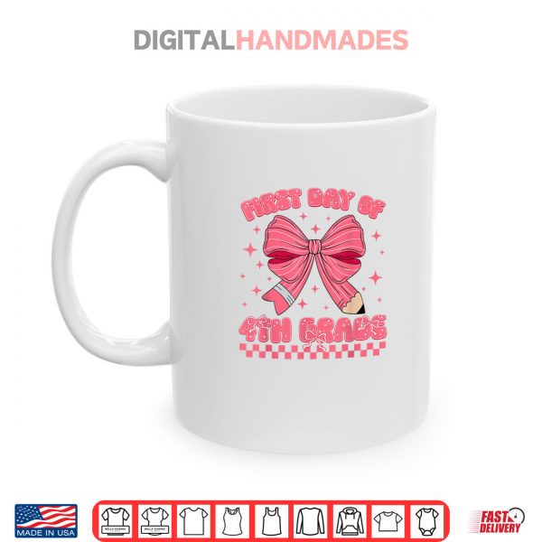 First Day Of Fourth Grade Coquette Back To School Girls Kids Shirt 3 Mug First Day Of Fourth Grade Coquette Back To School Girls Kids Shirt digitalhandmades