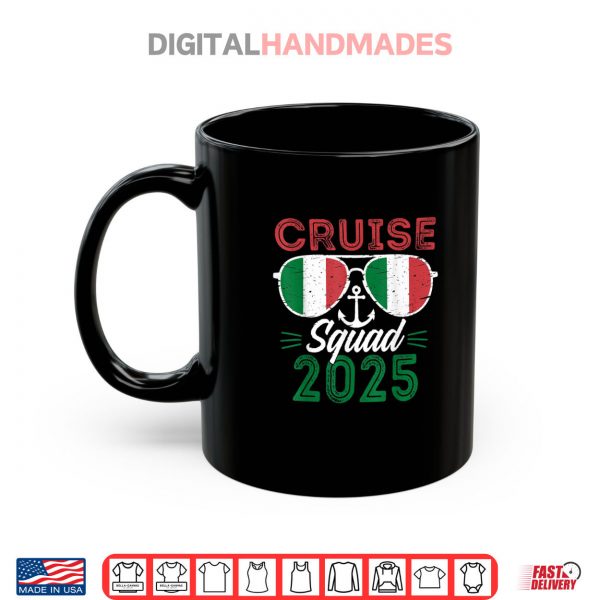 Mug Italian Cruise Squad 2025 Family Group Summer Vacation Shirt digitalhandmades.com