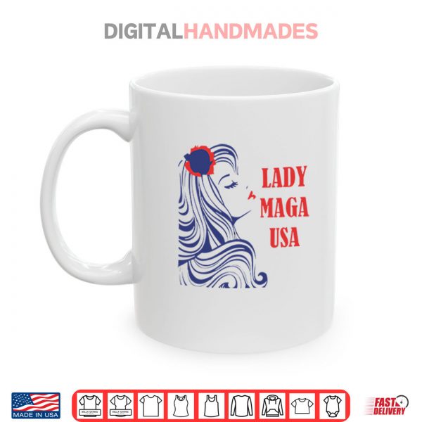 Mug Lady MAGA USA Shirt digitalhandmades