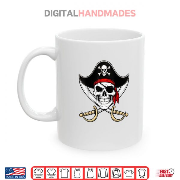 Mug Skull Pirate Jolly Roger Flag Halloween Shirt digitalhandmades
