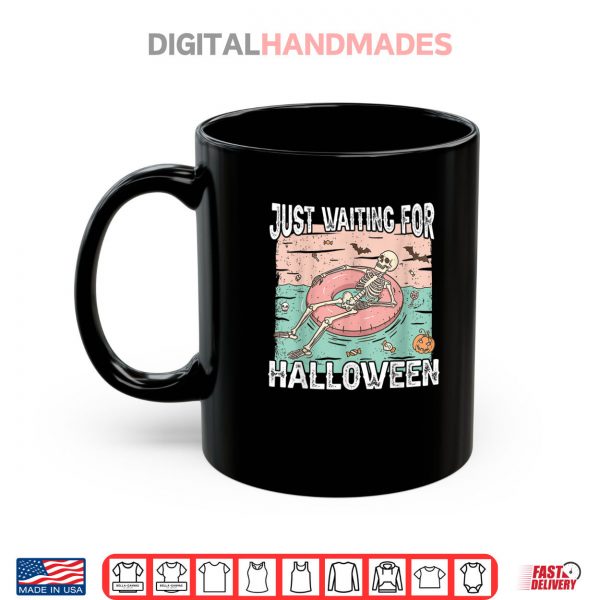 Mug Spooky Summer Skeleton Just Waiting For Halloween Shirt digitalhandmades