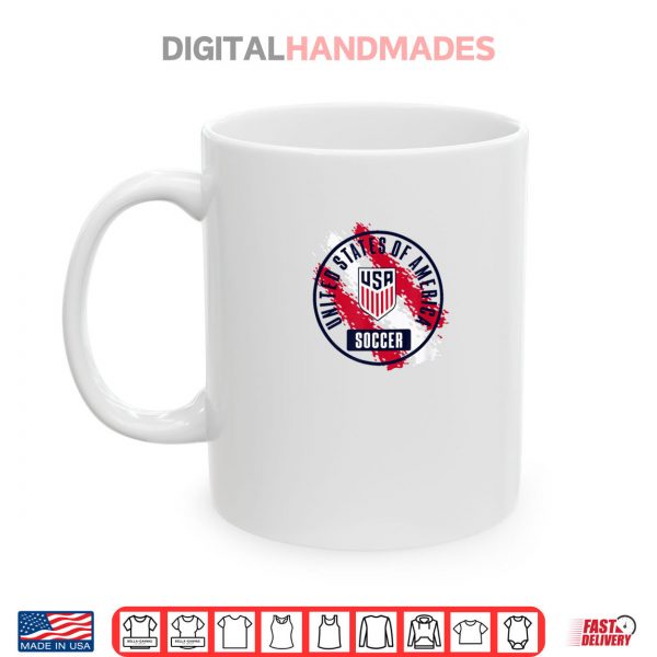 USA Soccer Retro Paint Gray USMNT Shirt 3 Mug USA Soccer Retro Paint Gray USMNT Shirt digitalhandmades