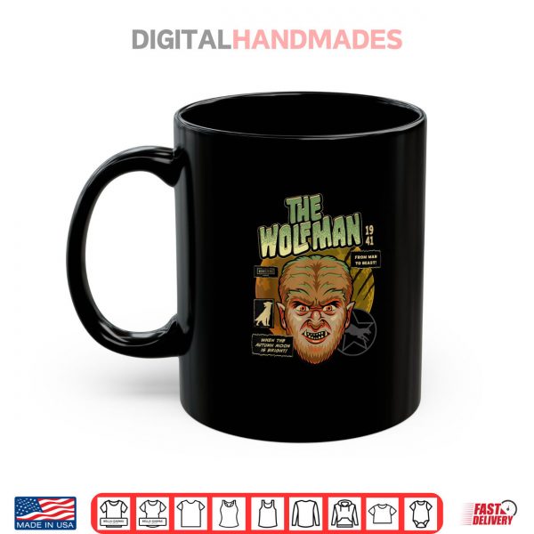 Mug Universal Monsters The Wolf Man Vintage Halloween Mask Shirt digitalhandmades