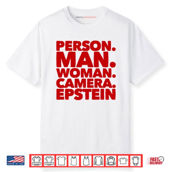 Person Man Woman Camera Epstein Shirt
